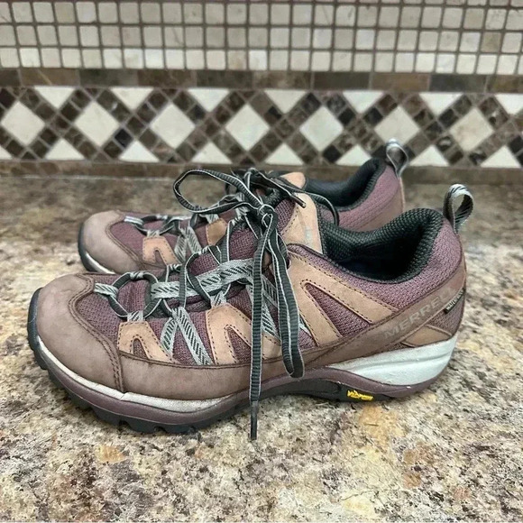 Merrell Siren Sport Waterproof Hiking Shoes Maroon Women's